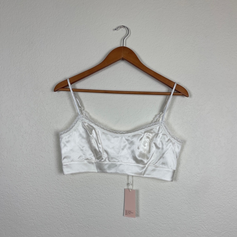 NWT Morgan Lane Noelle Bra Top in Chalk - Picture 5 of 8